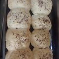 El cooksnap de Cinthia Veron cuando hizo Pletzalej /pan judío, pancitos p/ sándwich de pastron.