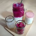 Cooksnap dari Desi Herliana untuk resep Bunaya - buah naga yougurt nata de coco #merahputih
