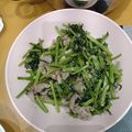 Chia Chi Liu 的 沙茶空心菜炒牛肉 cooksnap