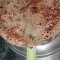 Kapil verma का कुकस्नैप जब उन्होंने लेफ्ट ओवर मेथी आलू की सब्जी का पराठा(left over methi aloo ki sabzi paratha recipe in hindi) बनाया था।