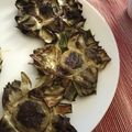 El cooksnap de Marta cuando hizo Flores de alcachofa (microondas).