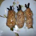 Veronica 's cooksnap of when they made asparagus stuffed lemon chicken.