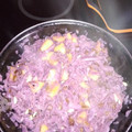 El cooksnap de Rafael Holguin Maestre cuando hizo Lombarda con manzana y pasas.