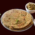 Lakshmi Sridharan Ph D's cooksnap of when they made Punjabi Missi roti.