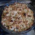 El cooksnap de Cintia Cagnolo cuando hizo Apple crumble (crumble de manzana).