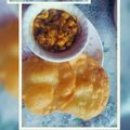 Vanshika Mulchandani's cooksnap of when they made Chole bhature.