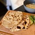 Liam's cooksnap of when they made Emilys Easiest Flat Breads.