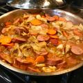 x's cooksnap of when they made Cabbage and smoked sausage.