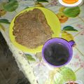 El cooksnap de Migue Salas cuando hizo Panqueque de avena y café.