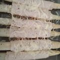 El cooksnap de Sandra cuando hizo Espárragos blancos gratinados con jamón y queso.
