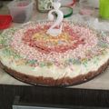 Csóka-Mizó Melinda Cooksnap-ja, amikor elkészítette a(z) Gyümölcsös joghurt torta sütés nélkül receptet.