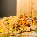 El cooksnap de Bervere Valle cuando hizo Arroz con cerdo y vegetales al wok.