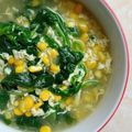 Cooksnap dari Eunike Kartini untuk resep Sup bayam jagung telur