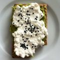El cooksnap de Begoña Garteizaurrekoa cuando hizo Tostadas de queso cottage y aguacate,.