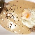 Cooksnap de Aurelio quando cozinhou Entrecote grelhado com Molho Pimenta Rosa e Sal Preto.