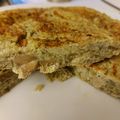 El cooksnap de Vanessa G cuando hizo Tortilla de brócoli y champiñones.