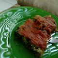 El cooksnap de Mel Romm cuando hizo Tortilla de acelgas, champiñones y lazos de pasta.