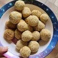 Cooksnap dari Din2 untuk resep Onde-onde Mini Lembut, Renyah, Tidak Kempes