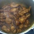 El cooksnap de Antonio cuando hizo Conejo al ajillo con cerveza.