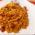 El cooksnap de Zaida TC @alquimiasfood cuando hizo Arroz con pollo, chorizo y bacon.