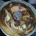 El cooksnap de Noelia Silveyra cuando hizo Bizcochuelo marmolado.