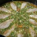 El cooksnap de Santiago Pablo Lang cuando hizo Niños envueltos en hojas de col con salsa de tomate.