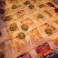 El cooksnap de Marieta cuando hizo Hojaldre enrejado de jamón.