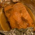 ekitchen's cooksnap of when they made Steamed Salmon in foil with mushrooms and vegetables Miso based.