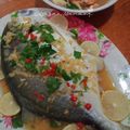Cooksnap Azizah Mansor semasa beliau membuat Bawal Emas Kukus ala Thai.