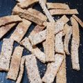 El cooksnap de Daiana Burroso cuando hizo Grisines con semillas (tipo galletita).