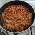 El cooksnap de Diane Alméras cuando hizo Arroz con pollo revuelto.
