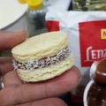 El cooksnap de Noelia Meza cuando hizo Alfajores de mandioca.