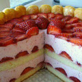 El cooksnap de Carina Marrupe cuando hizo Torta mousse de frutillas .