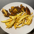 El cooksnap de Meri cuando hizo Alitas de pollo al ajillo con cerveza.