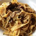 El cooksnap de Elena cuando hizo Linguini Selvaggio.