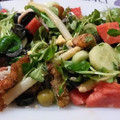 El cooksnap de Carlos Torres cuando hizo Joriatiki (ensalada griega).