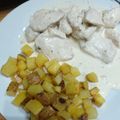 El cooksnap de Micaela Sanchez cuando hizo Pechuga de pollo a la crema con papas al horno.