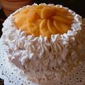 El cooksnap de Riot cuando hizo 🍰 Torta Chajá 🍑 Mega torta de durazno, crema, dulce de leche y merenguitos.