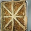 El cooksnap de Daniela Garcia cuando hizo Pay de manzana.