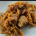El cooksnap de Miguel cuando hizo Fideos con costilla de cerdo y chorizo asturiano.