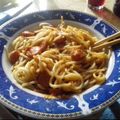 Cooksnap από Lina Tzimika στη συνταγή Μακαρόνια με σάλτσα λουκάνικου + video