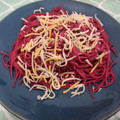 El cooksnap de MurcianicaEnLondres cuando hizo Pasta con salsa de remolacha y parmigiano regiano.