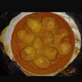 Keka Dey's cooksnap of when they made কাশ্মামীরি আলুর দম(Kasmiri alor dam racipe in bengali).