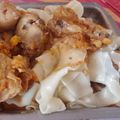 El cooksnap de Ftt cuando hizo Fideos caseros. Suaves y fáciles de hacer. Con salsa de crema y langostinos. 🍝🦐.