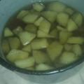 El cooksnap de Aylen Meza cuando hizo Compota de manzana.