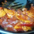 El cooksnap de Sara PA cuando hizo Pechuga de pollo con salsa de tomate, zanahoria y pimiento.