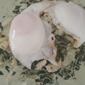 El cooksnap de Sandra cuando hizo Espinacas con pollo y nata.