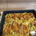 Ágnes Balázs Cooksnap-ja, amikor elkészítette a(z) Tepsis hagymás rostélyos favágó konyhájából receptet.