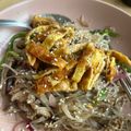 Cooksnap Rosza semasa beliau membuat Japchae (Sohun Goreng Ala Korea).