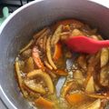 El cooksnap de Luciana Martínez Goya cuando hizo Cascaritas de naranja abrillantadas.